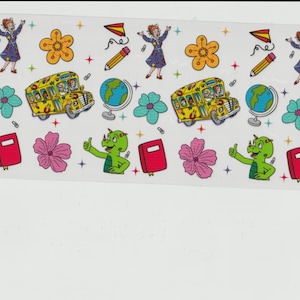 UV DTF 16oz Cup Wrap, Ready To Apply Full Color Transfers, Waterproof, Ready To Ship,  Libbey Glass Can