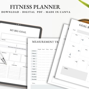 Fitness Planner| Wellness Planner| Workout Planner| Workout Tracker| Daily Fitness| Fitness Tracker| Weight Loss Challenge| Fitness Journal