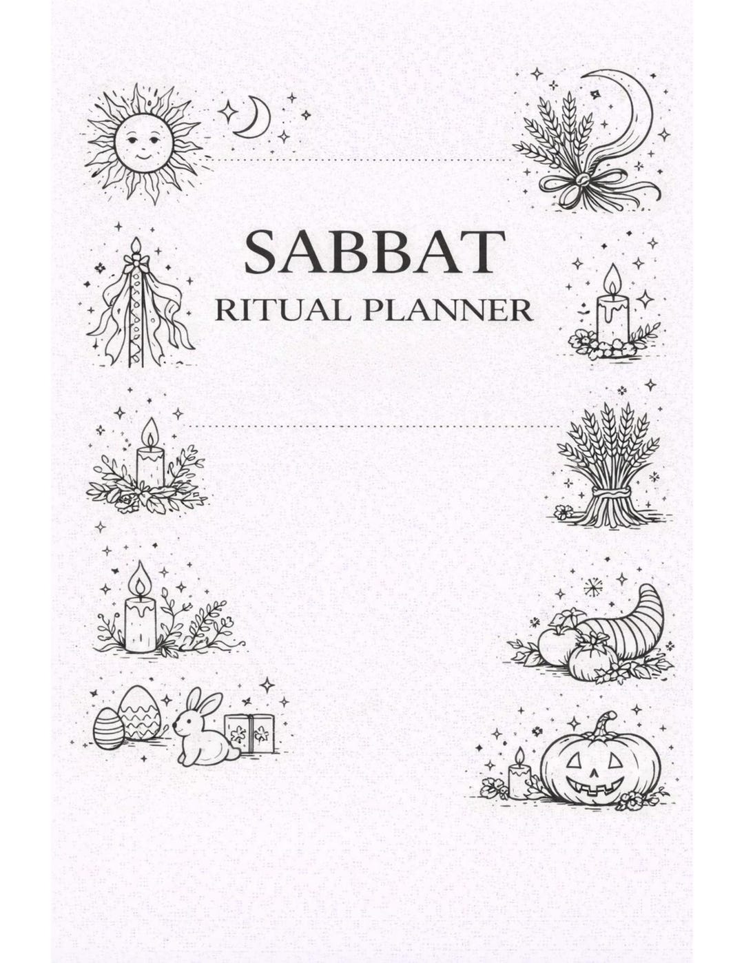 Planner Ritual Sabbat Ritual Planner Pages | Wheel of the Year, Pagan, Wiccan (digital ...