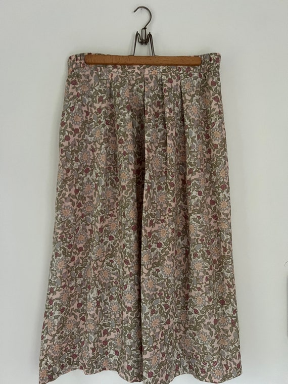 Vintage Pink 90s floral skirt