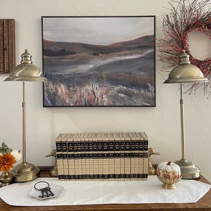 Brass Colored Mid-Century Modern Adjustable  Office Reading Lamps (Set of 2)