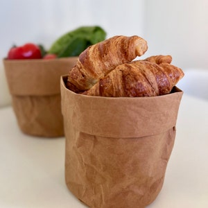 Borsa di carta lavabile ecologica, borsa della spesa riutilizzabile, portaoggetti sostenibile per il bagno, borsa organizzativa resistente ed elegante