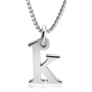 Kleinbuchstabe Anfangsbuchstabe Halskette, Sterling Silber, vergoldet, Rose Überzug, 14K Gold und Weißgold, Anhänger Schmuck für Frauen, Box Kette