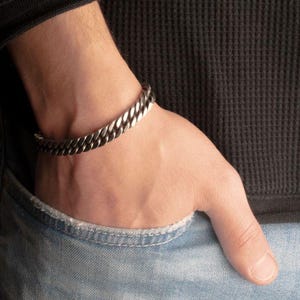 10mm Stainless Steel Cuban Link Bracelet, Waterproof Stainless Steel Chain Bracelet, Cuban Link Chain Bracelet, Mens Bracelet, Gift for Him