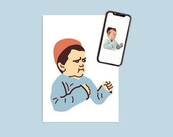 Digital illustrations of your favorite stickers and memes. Custom drawings.