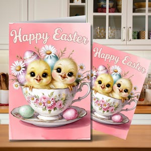 Printable Happy Easter Card Printable, Easter Printables, Kids Easter Cards, DIY Printable, Instant Download, Easter Bunny Card, Easter Gift