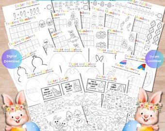 Egg-citing Easter Activity Bundle for Kids Printable Fun, Easter Colouring, Instant Download, Easter Games,  Printable Easter Games for Kids