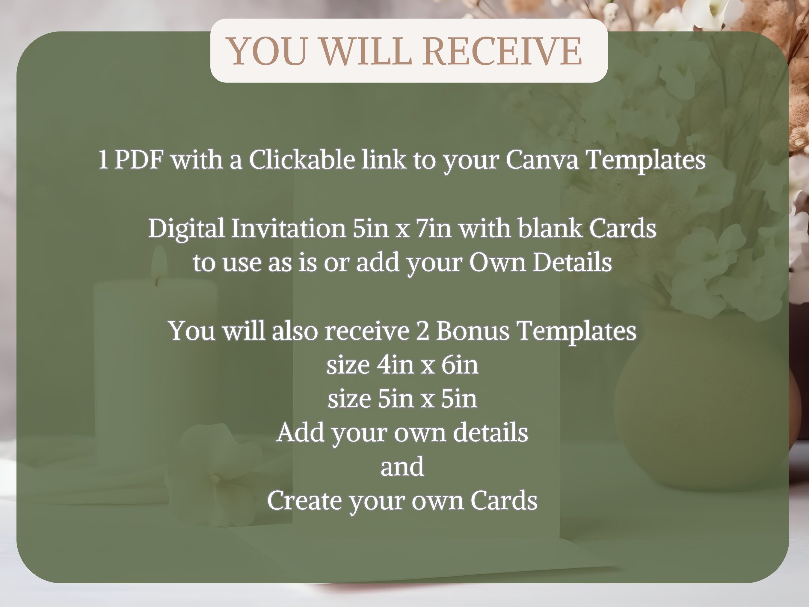 Editable First Communion Personalized Card Bundle Template for Canva ...
