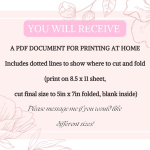 Fairy Garden Birthday Card, Printable Greeting Card, Instant Download ...