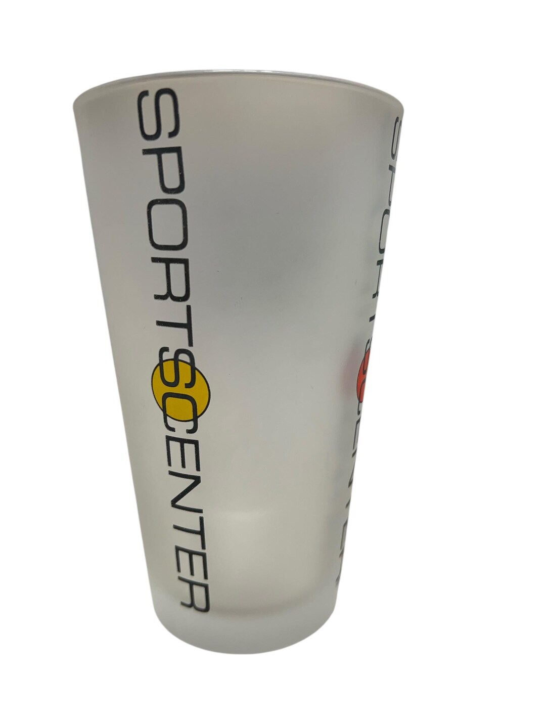 Vintage ESPN Sportscenter Frosted Drinking Glass Beer Pint 80s/90s Logo ...