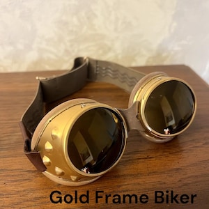 Authentic Aviator Motorcycle Goggles Handmade By Leon Jeantet Made In France Leather Biker Off Road New