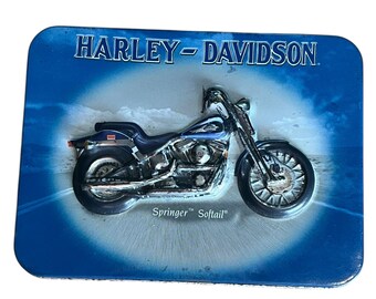 Harley Davidson Collector Cards Springer Softail Motorcycle Deck Of Cards In Tin