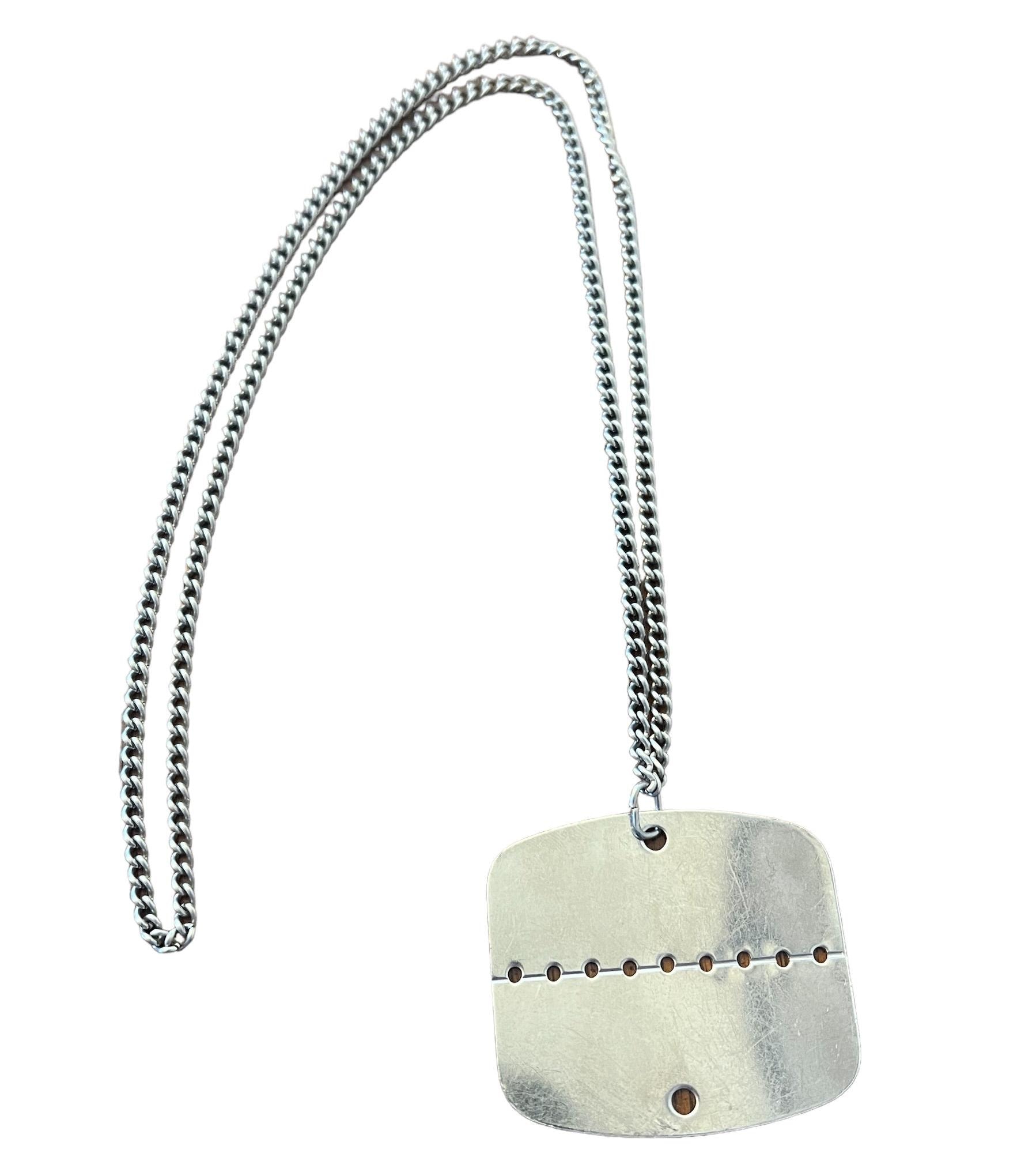 Vintage French Army Dog Tag, Unused 1960s Militaria, 14