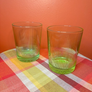 Vintage Juice Glasses, Set of 2