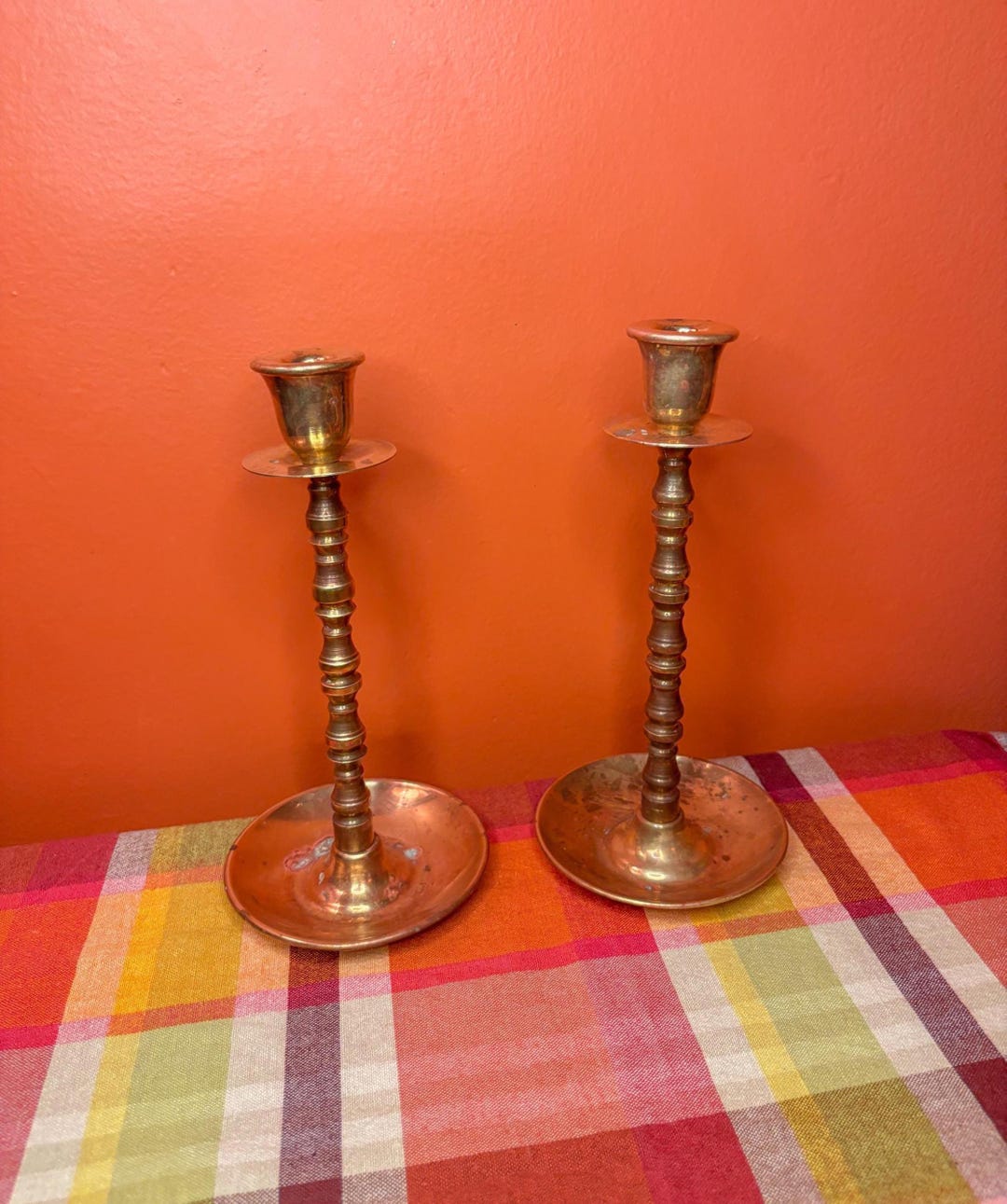 Vintage Brass Candlestick Holders | Set of 2 | Vintage Wedding Decor ...