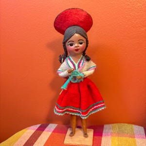 Vintage Mexican Folk Art Doll