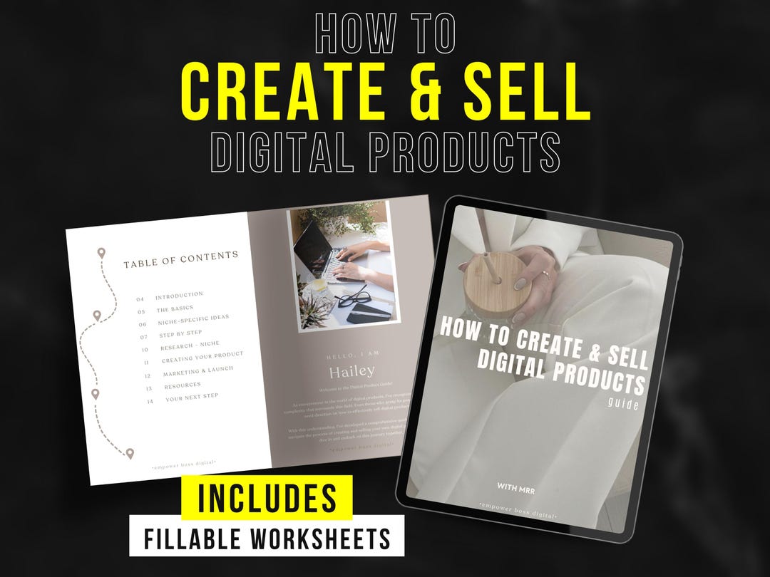 How to Create and Sell Digital Products Guide With Master Resell Rights ...