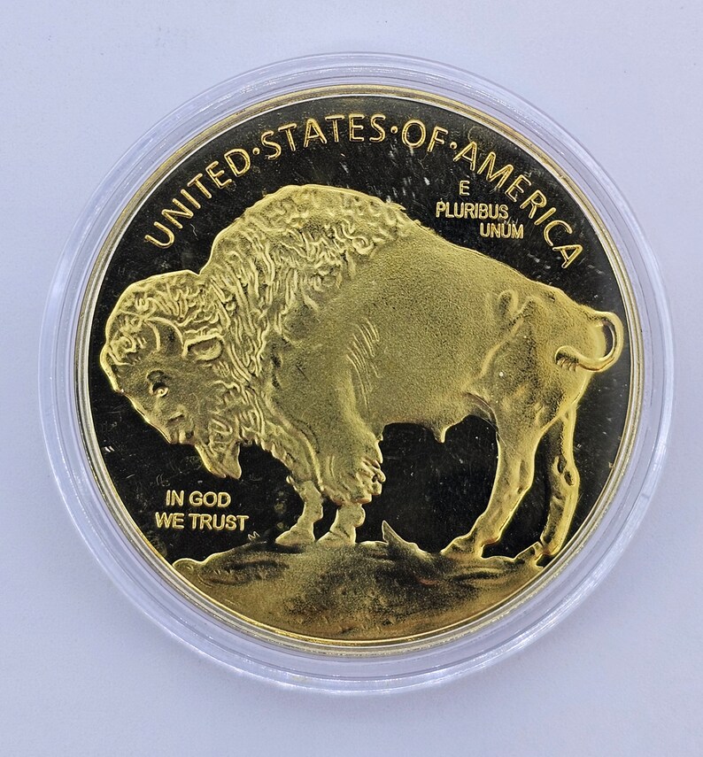 2021 Gold Buffalo Coin Copy Etsy