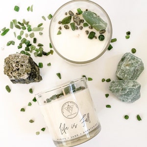 Abundance Crystal Intention Candle