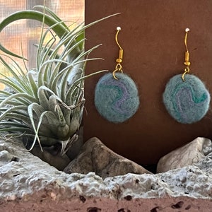 Felted earrings