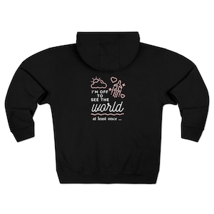 Travel the World Unisex Premium Full Zip Hoodie