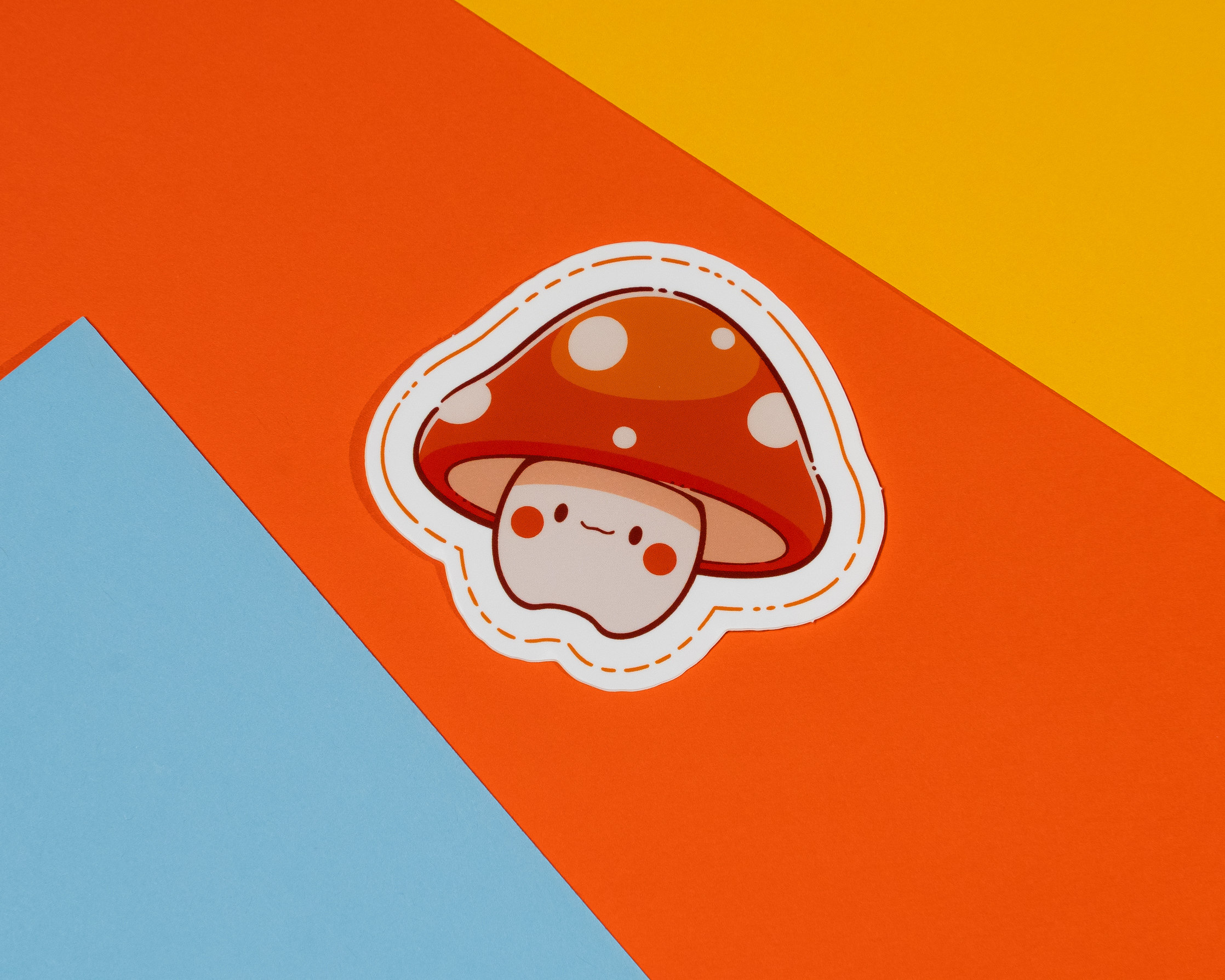 Cute Mushroom Sticker Vinyl Decal for Laptop and Water Bottle PNW ...