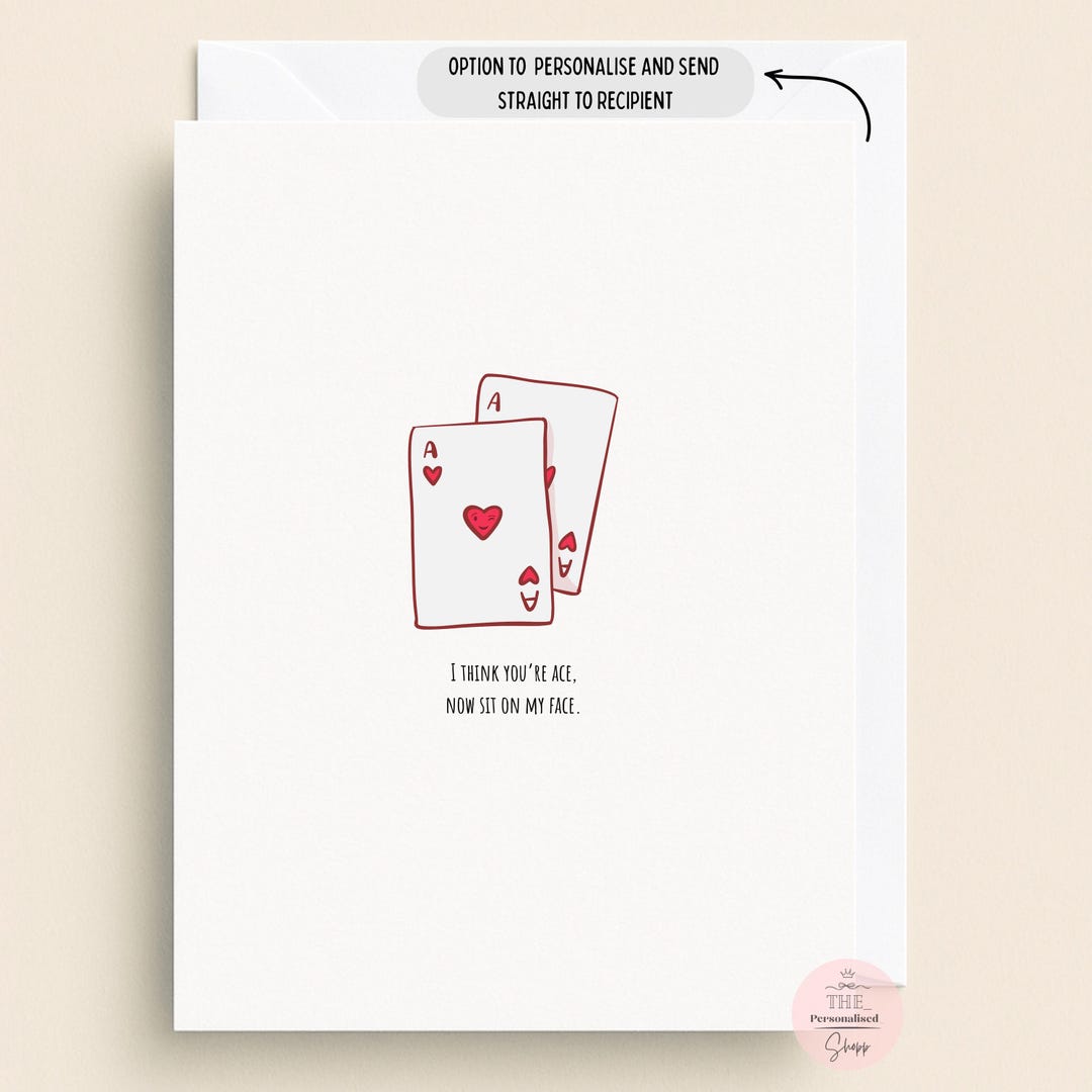 Rude Anniversary Card for Girlfriend, Funny Card for Her, Cheeky Adult ...