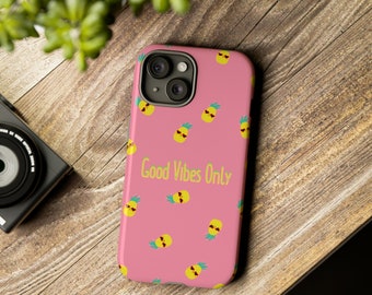 Handyhülle Phone Case Good Vibes iPhone 15 14 13 12 11 X Samsung Galaxy S23 S22 S21 S20 Google Pixel 7 6 5 Handyhülle Geschenkidee