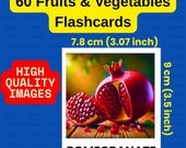 Fruits and Vegetables Flashcards: ESL, Preschool Learning (Printable PDF)