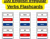 Irregular Verbs Flashcards: ESL Learning (Printable PDF)