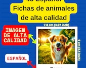 Spanish Animal Flashcards: Bilingual Kids Learning (Digital Download)
