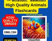 English-Spanish Animal Flashcards: Bilingual Learning for Kids (PDF)