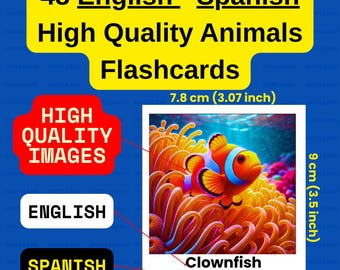 Schede didattiche sugli animali in inglese e spagnolo: apprendimento bilingue per bambini (PDF)