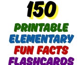 Fun Science Facts Flashcards: Educational Printable Cards (Digital Download)