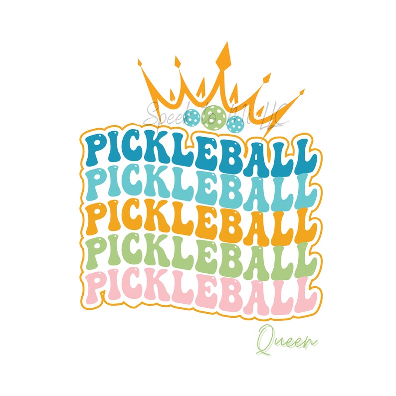 Pickleball Queen Svg Png, Pickleball Ciipart Shirt, Pickleball League