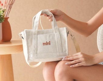☆☆GENERAL IDEA☆☆ WOMAN GNRL mini canvas tote bag [DUST B Shop Mini Totes – General Knot & Co.