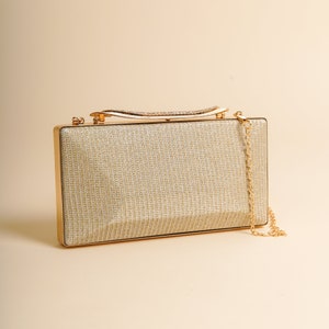 Pochette dorée - Pochette dorée - Sac de soirée doré - Pochette dorée pour mariage - Pochettes de soirée pour femme - Pochette pour invité de mariage - Pochette pour femme