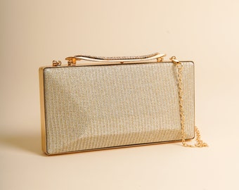 Gold Leather Bag, Metallic Leather Bag, Gold Tassel Bag
