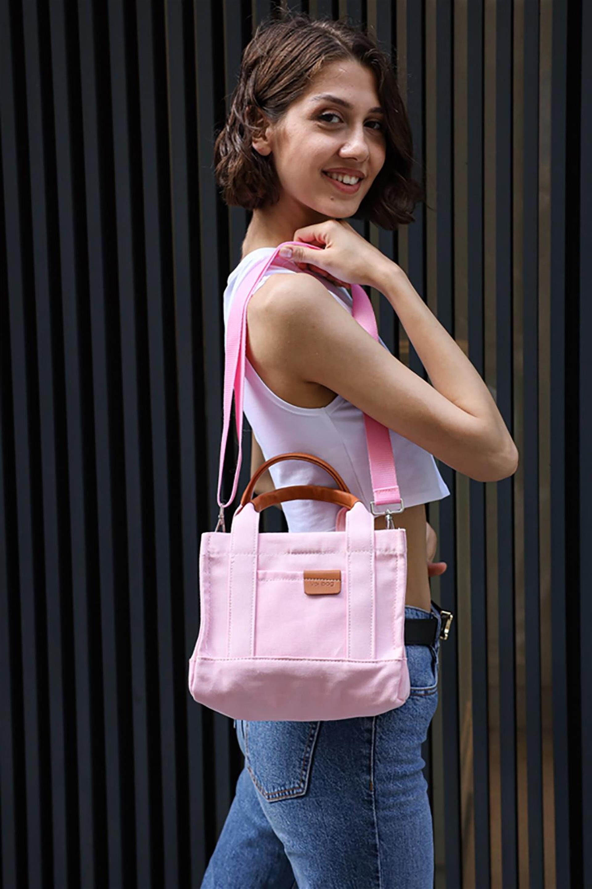 small pink bag