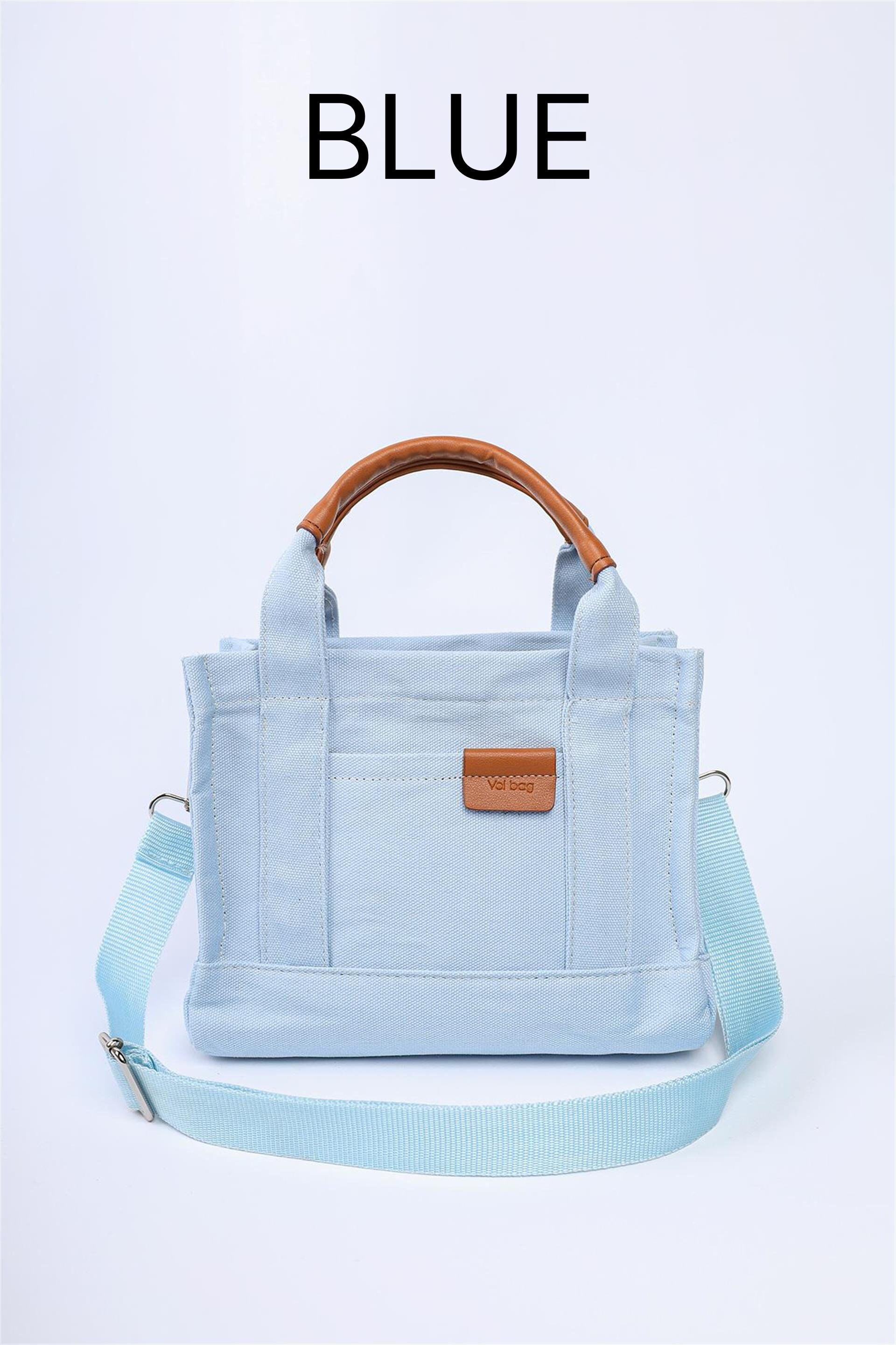 ●depound● Canvas Mini Tote Bag Sky Blue DP2535BG028MSBXX canvas mini tote bag - skyblue – depound