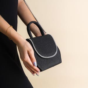 Evening Clutch Glitter in Black 0018 main image 0
