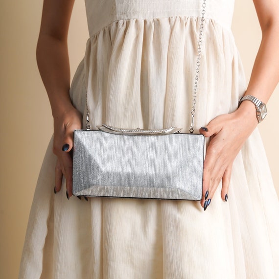 Silver Clutch Bag Silver Clutch Purse Silver Evening Bag Silver Clutch for Wedding Evening Bags for Women Wedding Guest Clutches Etsy UK