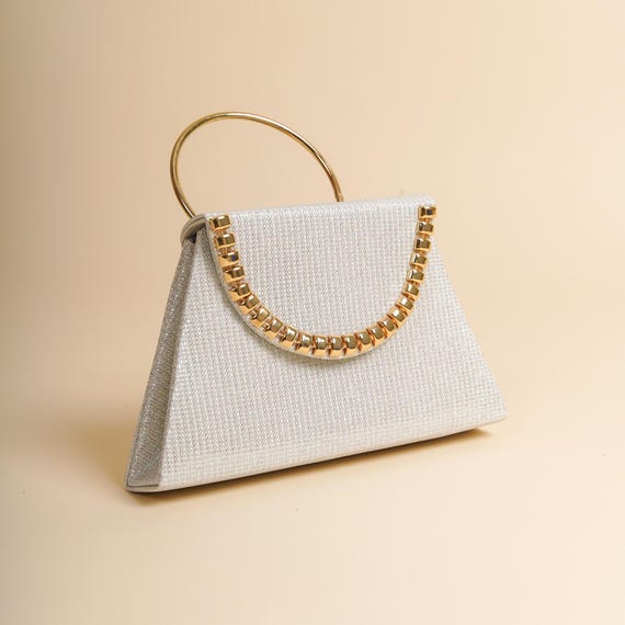 Gold and silver clutch sale