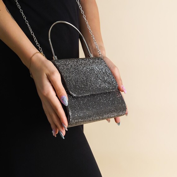 Silver Evening Bag Silver Clutch Purse Silver Cocktail Bag silver Clutch for Wedding Evening Bags for Women wedding Guest Clutch for Gift Etsy