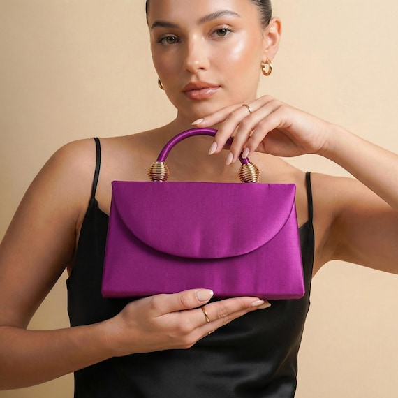 Borsa Da Donna Bianca Con Pochette – Tracolla Glitterata Per Sera E Feste, Argento E Nero - 4