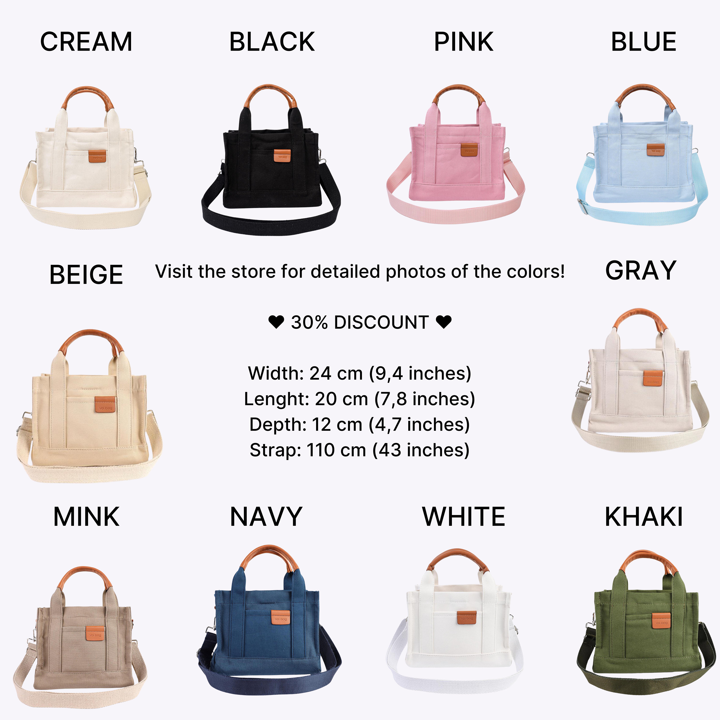 ☆☆GENERAL IDEA☆☆ WOMAN GNRL mini canvas tote bag [KHAKI] Mini Canvas Tote - Khaki Tote Bag - Small Women Bag - Top