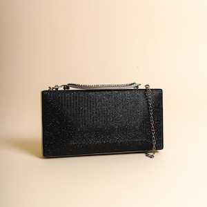 Black Clutch Bag - Black Clutch Purse - Black Evening Bag - Black Clutch For Wedding - Evening Bags For Women - Wedding Guest Bridal Clutch
