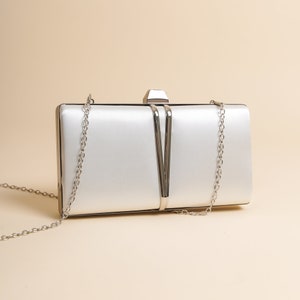 White Evening Bag - White Clutch Bag - Women Clutch Bag - Small Clutch Purse-Clutch For Wedding Guest-Bridal Bag For Wedding Day-Prom Purse