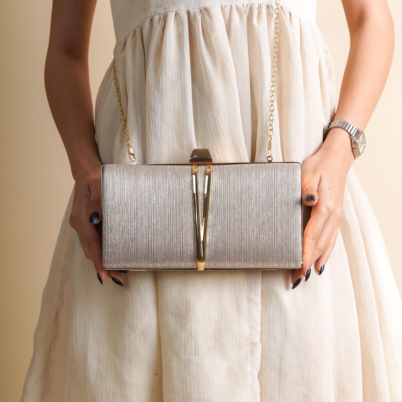 Gold Clutch Evening Bag - Golden Evening Bag - Shimmering Evening Bag Gold Clutch Evening Bag - Golden Evening Bag - Shimmering Evening Bag