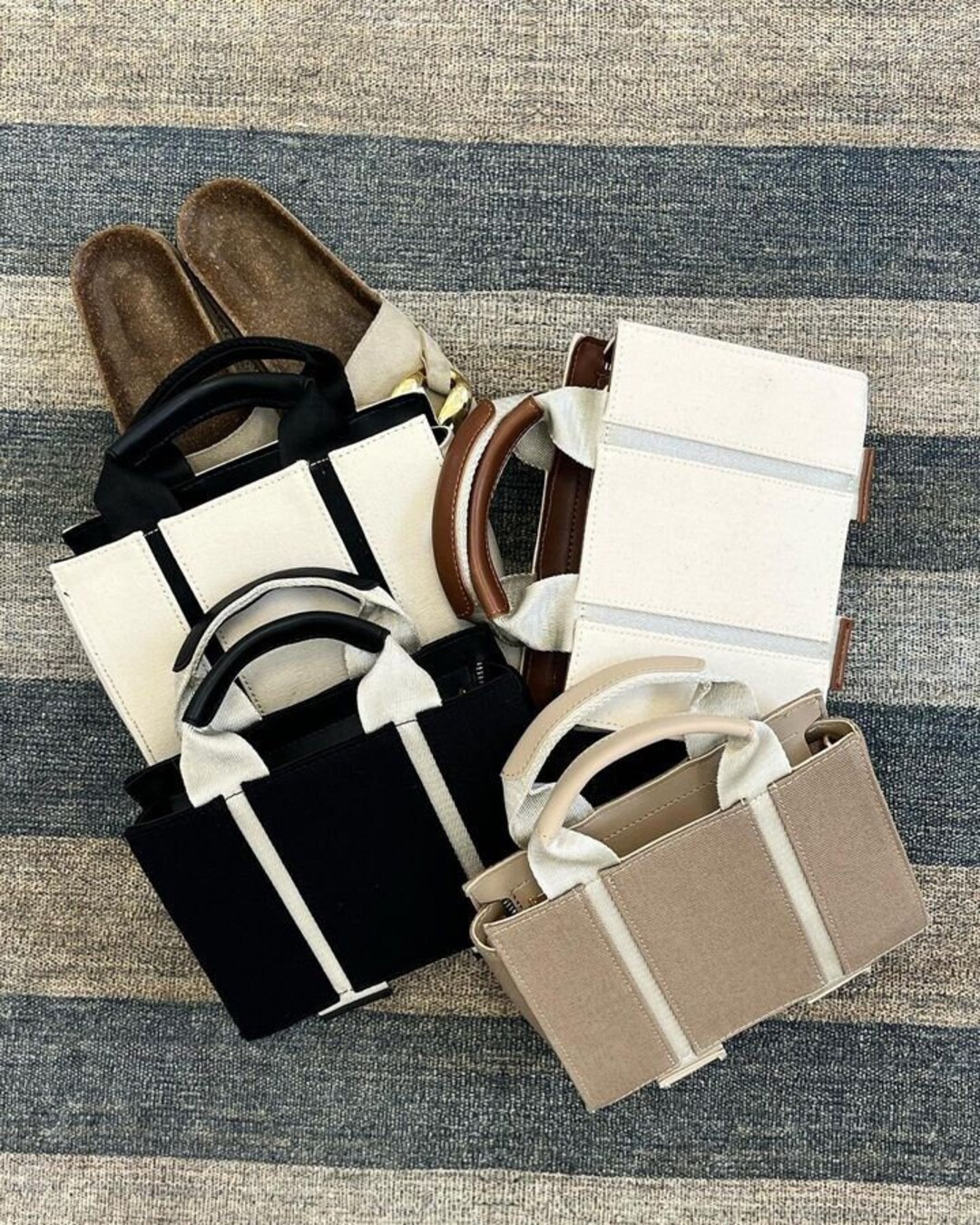 Mini Tote Bag - Mini Crossbody Bag - Tote Bag With Zipper